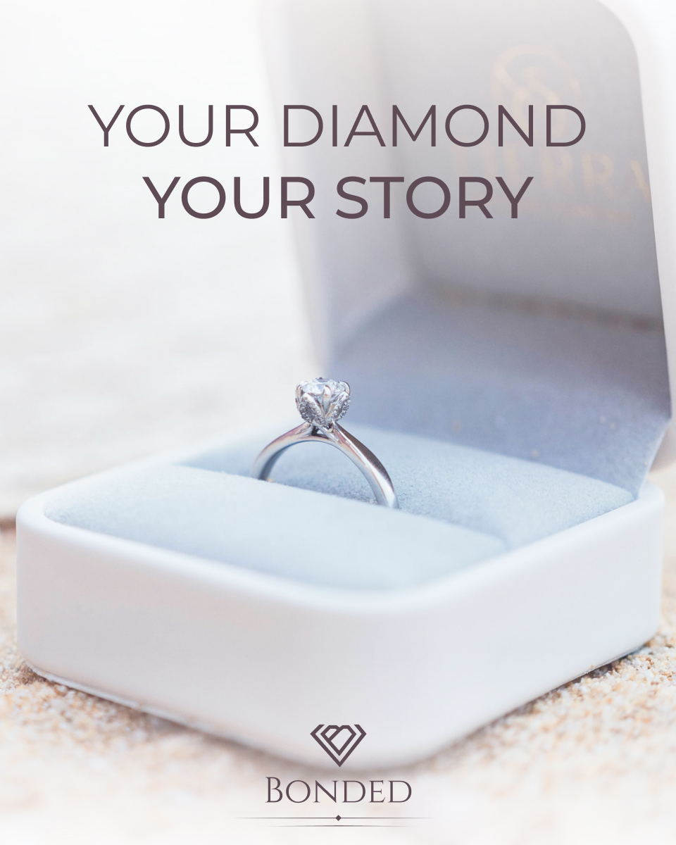 Bonded Diamond ring box portrait photo